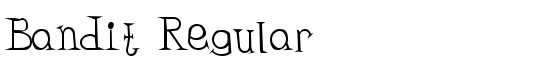 Bandit Regular - Download Thousands of Free Fonts at FontZone.net