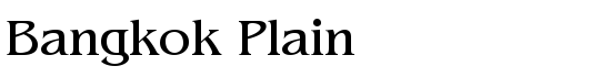 Bangkok Plain - Download Thousands of Free Fonts at FontZone.net