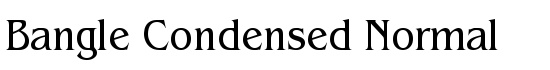 Bangle-Condensed Normal - Download Thousands of Free Fonts at FontZone.net