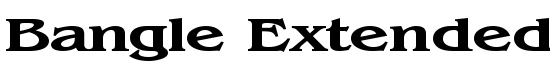 Bangle Extended Bold - Download Thousands of Free Fonts at FontZone.net