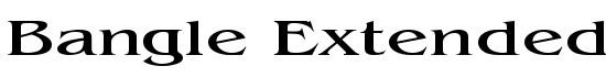 Bangle Extended Normal - Download Thousands of Free Fonts at FontZone.net