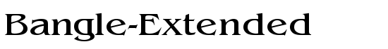 Bangle-Extended - Download Thousands of Free Fonts at FontZone.net