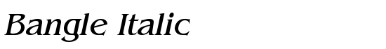 Bangle Italic - Download Thousands of Free Fonts at FontZone.net
