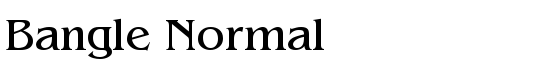 Bangle Normal - Download Thousands of Free Fonts at FontZone.net