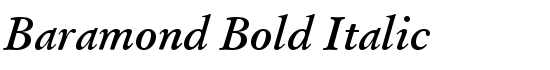 Baramond Bold Italic - Download Thousands of Free Fonts at FontZone.net