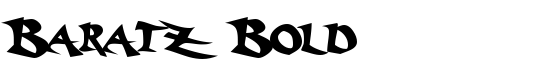 Baratz Bold - Download Thousands of Free Fonts at FontZone.net