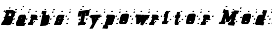 Barbs Typewriter Medium - Download Thousands of Free Fonts at FontZone.net
