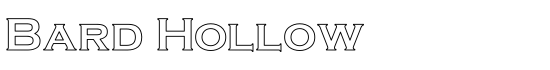 Bard Hollow - Download Thousands of Free Fonts at FontZone.net