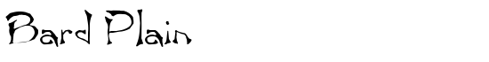 Bard Plain - Download Thousands of Free Fonts at FontZone.net