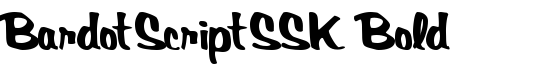 BardotScriptSSK Bold - Download Thousands of Free Fonts at FontZone.net