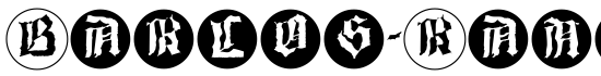 Barlos-RandomRings - Download Thousands of Free Fonts at FontZone.net