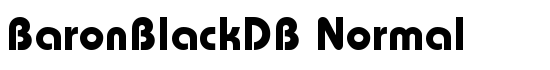 BaronBlackDB Normal - Download Thousands of Free Fonts at FontZone.net
