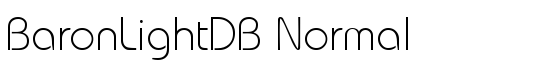 BaronLightDB Normal - Download Thousands of Free Fonts at FontZone.net