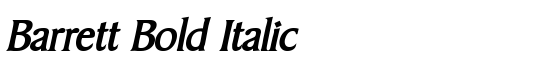 Barrett Bold Italic - Download Thousands of Free Fonts at FontZone.net