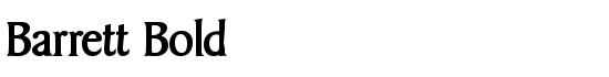 Barrett Bold - Download Thousands of Free Fonts at FontZone.net