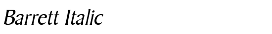 Barrett Italic - Download Thousands of Free Fonts at FontZone.net