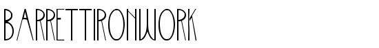 BarrettIronwork - Download Thousands of Free Fonts at FontZone.net