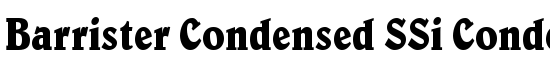 Barrister Condensed SSi Condensed - Download Thousands of Free Fonts at FontZone.net