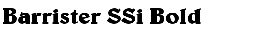 Barrister SSi Bold - Download Thousands of Free Fonts at FontZone.net