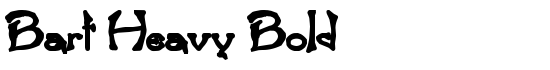 Bart Heavy Bold - Download Thousands of Free Fonts at FontZone.net