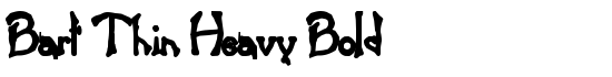 Bart Thin Heavy Bold - Download Thousands of Free Fonts at FontZone.net