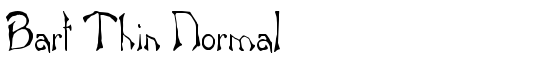 Bart Thin Normal - Download Thousands of Free Fonts at FontZone.net