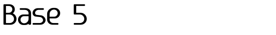 Base 5 - Download Thousands of Free Fonts at FontZone.net