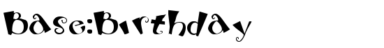 Base:Birthday - Download Thousands of Free Fonts at FontZone.net