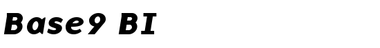 Base9 BI - Download Thousands of Free Fonts at FontZone.net