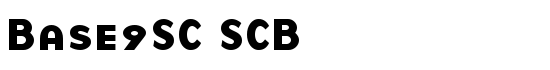 Base9SC SCB - Download Thousands of Free Fonts at FontZone.net