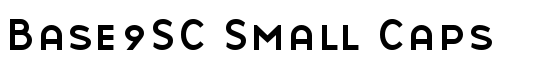 Base9SC Small Caps - Download Thousands of Free Fonts at FontZone.net