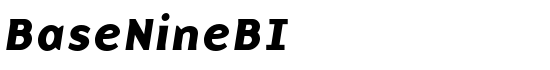 BaseNineBI - Download Thousands of Free Fonts at FontZone.net