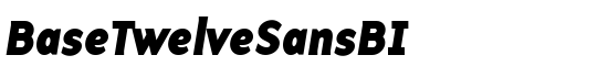 BaseTwelveSansBI - Download Thousands of Free Fonts at FontZone.net