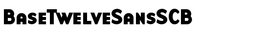 BaseTwelveSansSCB - Download Thousands of Free Fonts at FontZone.net