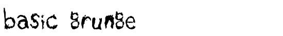 basic grunge - Download Thousands of Free Fonts at FontZone.net