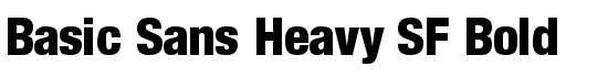 Basic Sans Heavy SF Bold - Download Thousands of Free Fonts at FontZone.net