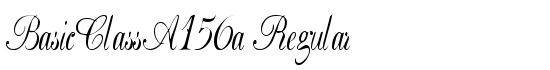BasicClassA156a Regular - Download Thousands of Free Fonts at FontZone.net