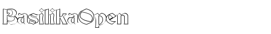 BasilikaOpen - Download Thousands of Free Fonts at FontZone.net