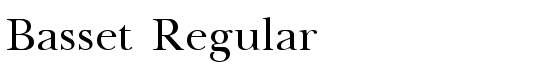 Basset Regular - Download Thousands of Free Fonts at FontZone.net