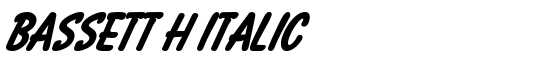 Bassett H Italic - Download Thousands of Free Fonts at FontZone.net