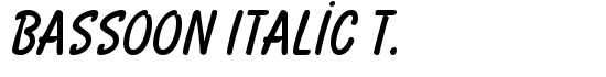 Bassoon Italic T. - Download Thousands of Free Fonts at FontZone.net