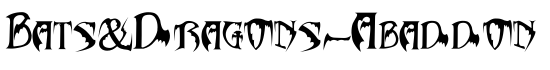 Bats&Dragons-Abaddon - Download Thousands of Free Fonts at FontZone.net