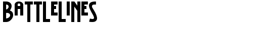 BattleLines - Download Thousands of Free Fonts at FontZone.net