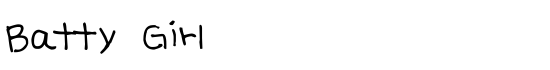 Batty Girl - Download Thousands of Free Fonts at FontZone.net