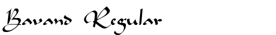 Bavand Regular - Download Thousands of Free Fonts at FontZone.net
