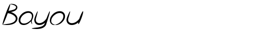 Bayou - Download Thousands of Free Fonts at FontZone.net