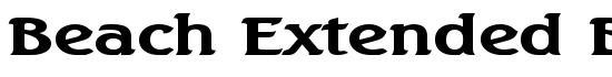 Beach Extended Bold - Download Thousands of Free Fonts at FontZone.net