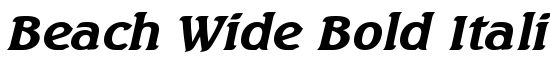 Beach Wide Bold Italic - Download Thousands of Free Fonts at FontZone.net