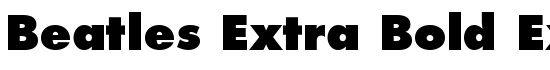 Beatles Extra Bold Extra Bold - Download Thousands of Free Fonts at FontZone.net