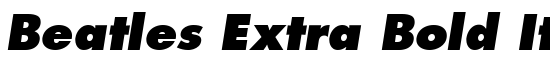 Beatles Extra Bold Italic - Download Thousands of Free Fonts at FontZone.net